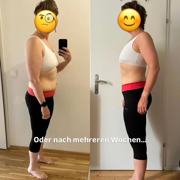 Veränderung aus Kevins Coaching, Gesicht unkenntlich gemacht