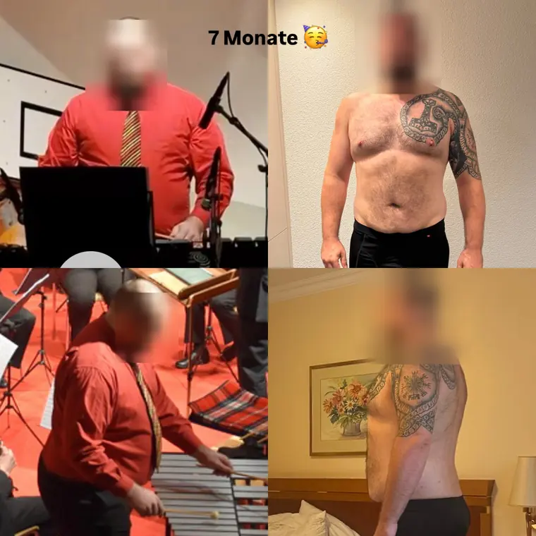 Veränderung aus Kevins Coaching, Gesicht unkenntlich gemacht