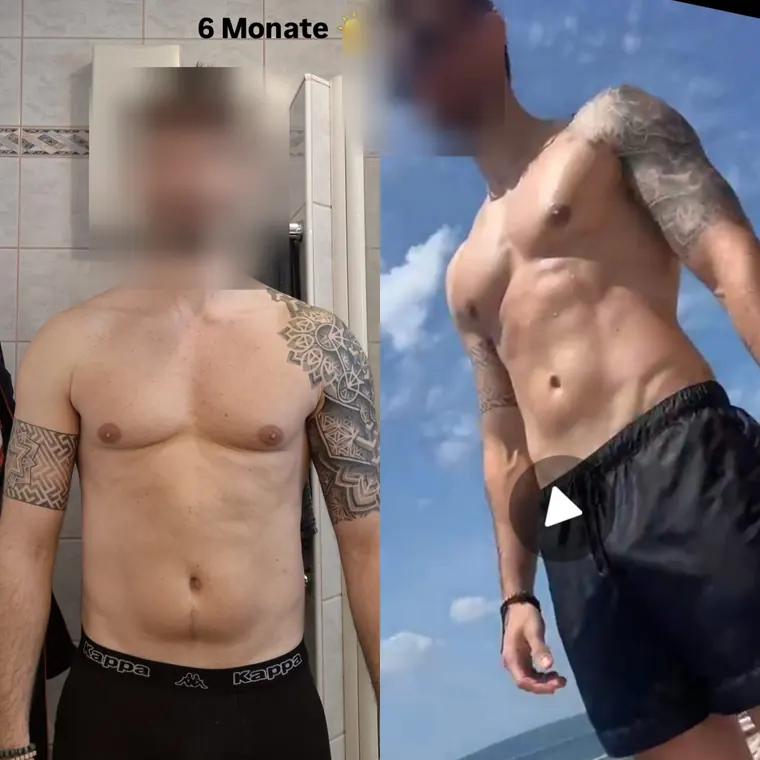 Veränderung aus Kevins Coaching, Gesicht unkenntlich gemacht