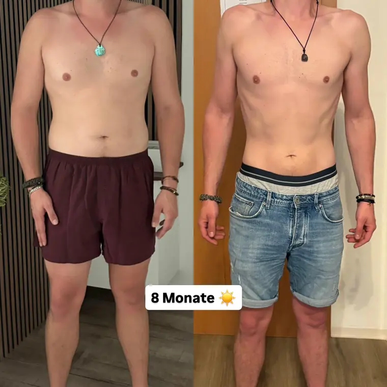 Veränderung aus Kevins Coaching, Gesicht unkenntlich gemacht