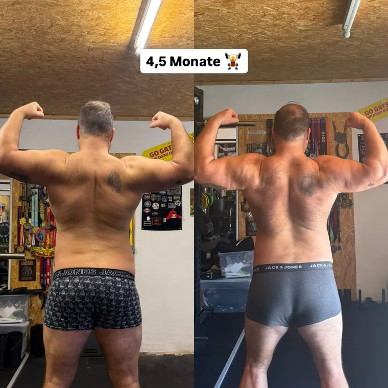 Veränderung aus Kevins Coaching, Gesicht unkenntlich gemacht
