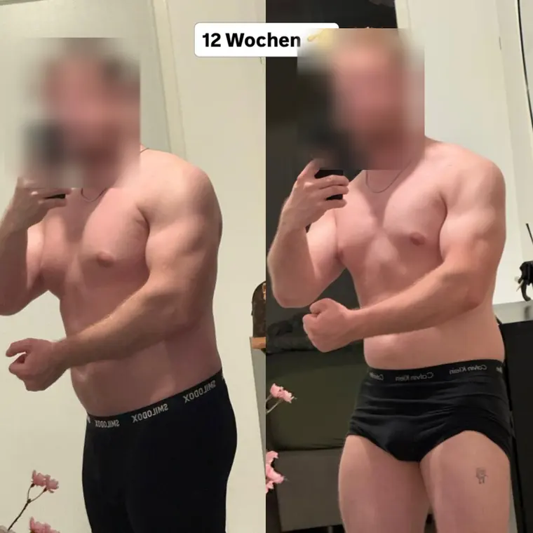Veränderung aus Kevins Coaching, Gesicht unkenntlich gemacht