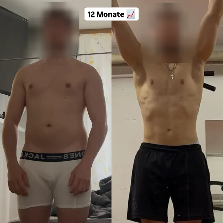 Veränderung aus Kevins Coaching, Gesicht unkenntlich gemacht