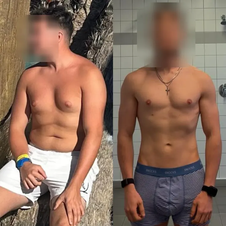 Veränderung aus Kevins Coaching, Gesicht unkenntlich gemacht