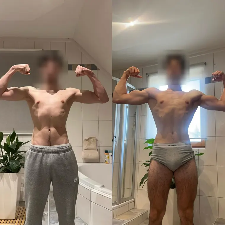 Veränderung aus Kevins Coaching, Gesicht unkenntlich gemacht